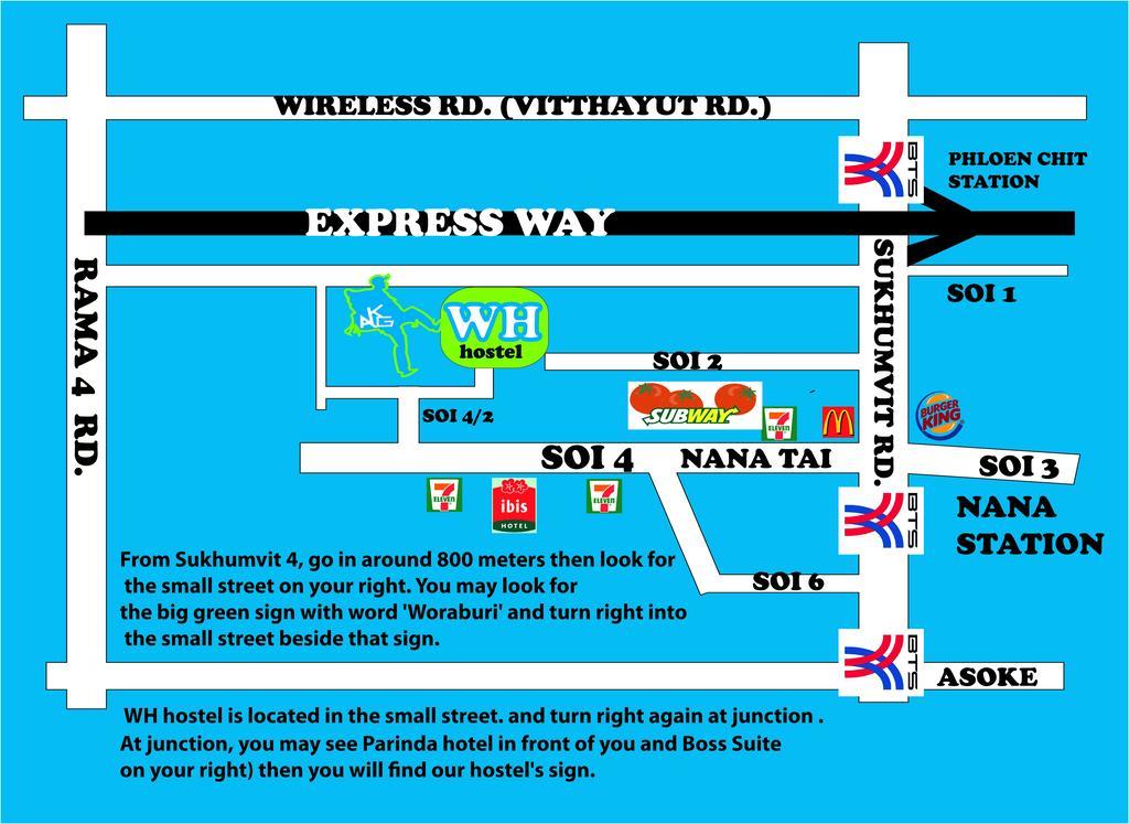 בנגקוק Wh Hostel מראה חיצוני תמונה